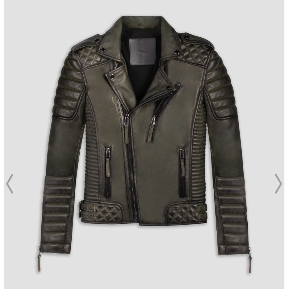 Men's Boda Skins Napa Leather Jacket size XL NWT